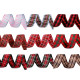 Checkered ribbon width 25 mm - Red (3 Meters)