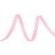 Checkered ribbon width 3 mm - Light pink (5 Meters) Checkered ribbon width 3 mm - Light pink (5 Meters)