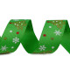 Christmas grosgrain ribbon with glitter, width 25 mm - Red (3 Meters) Christmas grosgrain ribbon with glitter, width 25 mm - Red (3 Meters)