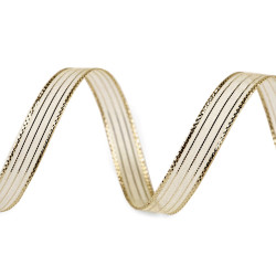 Ribbon with lurex width 10 mm - Gold (5 Meters)