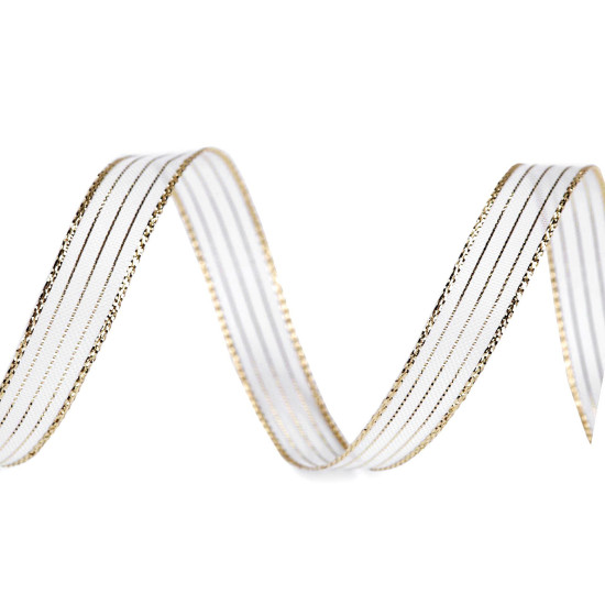 Ribbon with lurex width 10 mm - Gold (5 Meters) Ribbon with lurex width 10 mm - Gold (5 Meters)