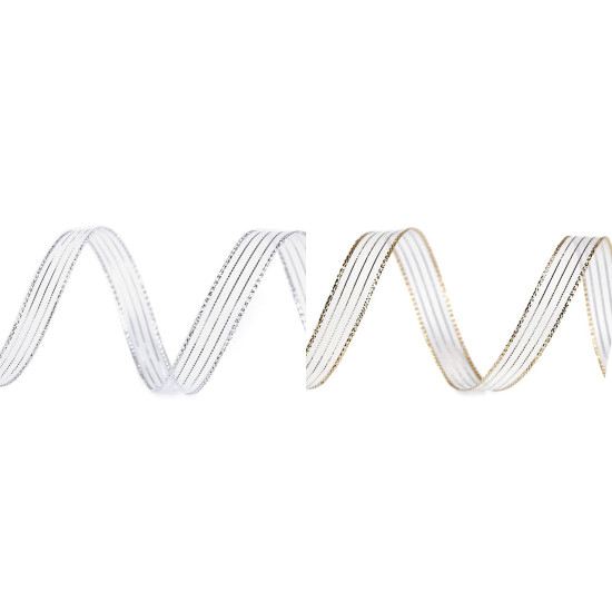 Ribbon with lurex width 10 mm - Gold (5 Meters) Ribbon with lurex width 10 mm - Gold (5 Meters)