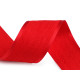 Chenille ribbon / double-sided trimming braid, width 40 mm - Red (1 Meter) Chenille ribbon / double-sided trimming braid, width 40 mm - Red (1 Meter)