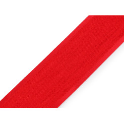 Chenille ribbon / double-sided trimming braid, width 40 mm - Red (1 Meter)