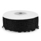 Laser-cut tape / ribbon, musical notes, width 30 mm - Black (18 Meters) Laser-cut tape / ribbon, musical notes, width 30 mm - Black (18 Meters)