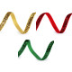 Velvet lurex ribbon, width 6 mm - Gold (135 Meters) Velvet lurex ribbon, width 6 mm - Gold (135 Meters)