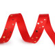 Christmas satin ribbon, width 15 mm, star - Cream lightest (5 Meters) Christmas satin ribbon, width 15 mm, star - Cream lightest (5 Meters)
