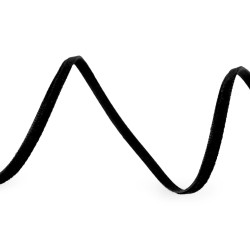 Tasiemka aksamitka szerokość 3 mm - Czarny (180 Metry)