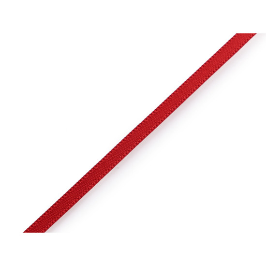 Atlasová stuha obojlíca šírka 3 mm - Žltá (25 Metre) Atlasová stuha obojlíca šírka 3 mm - Žltá (25 Metre)
