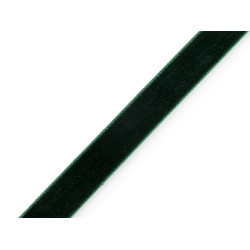 Tasiemka aksamitka szerokość 15 mm - Zielony ciemny (1 Metr)