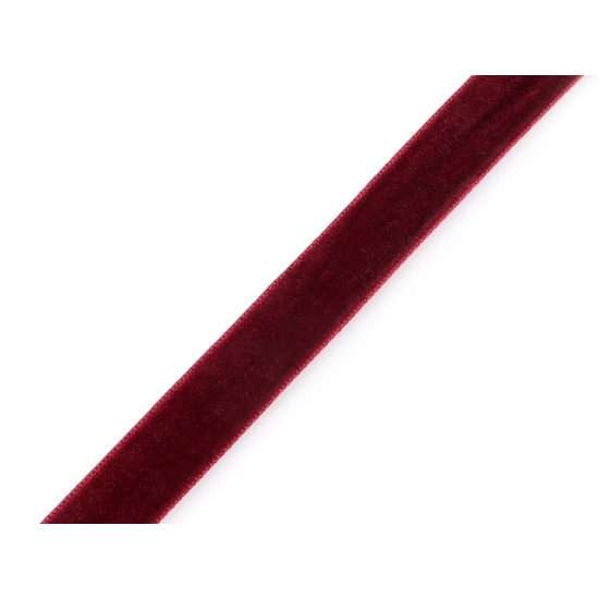 Tasiemka aksamitka szerokość 15 mm - Czerwony (1 Metr) Tasiemka aksamitka szerokość 15 mm - Czerwony (1 Metr)