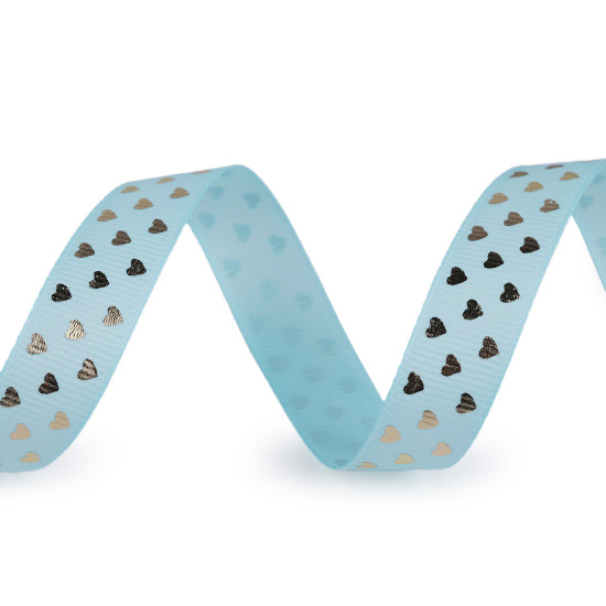 Grosgrain ribbon heart, width 15 mm - White (90 Meters) Grosgrain ribbon heart, width 15 mm - White (90 Meters)
