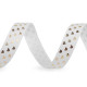 Grosgrain ribbon heart, width 15 mm - White (90 Meters) Grosgrain ribbon heart, width 15 mm - White (90 Meters)