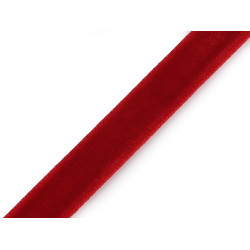 Tasiemka aksamitka szerokość 10 mm - Czerwony (135 Metry)