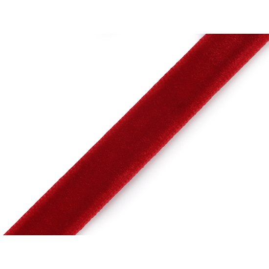 Tasiemka aksamitka szerokość 10 mm - Czerwony (135 Metry) Tasiemka aksamitka szerokość 10 mm - Czerwony (135 Metry)