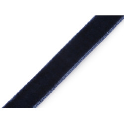 Tasiemka aksamitka szerokość 10 mm - Niebieski paryski (135 Metry)