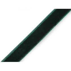 Tasiemka aksamitka szerokość 10 mm - Zielony ciemny (135 Metry)