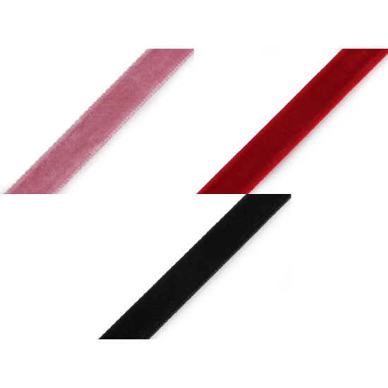 Tasiemka aksamitka szerokość 10 mm - Czerwony (135 Metry) Tasiemka aksamitka szerokość 10 mm - Czerwony (135 Metry)