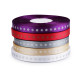 Christmas satin ribbon, snowflakes, width 15 mm - Violet (3 Meters) Christmas satin ribbon, snowflakes, width 15 mm - Violet (3 Meters)
