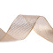 Nastro a scacchi, con lurex e filo metallico, larghezza: 40 mm - Oro chiaro (25 Metri)