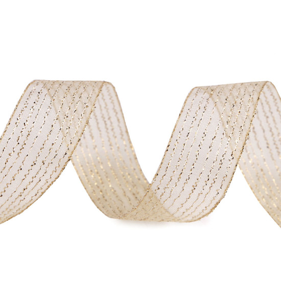 Panglica cu lurex latime 25 mm - Argintiu (10 Metri) Panglica cu lurex latime 25 mm - Argintiu (10 Metri)