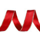 Band mit lurexkante und draht, breite 24 mm - Dunkelrot (60 Meter) Band mit lurexkante und draht, breite 24 mm - Dunkelrot (60 Meter)