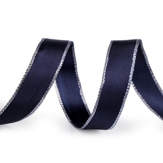 Band mit lurexkante und draht, breite 24 mm - Dunkelrot (60 Meter) Band mit lurexkante und draht, breite 24 mm - Dunkelrot (60 Meter)