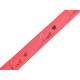 Monofilament ribbon with metallic "love" print, width 25 mm - Red (5 Meters) Monofilament ribbon with metallic "love" print, width 25 mm - Red (5 Meters)