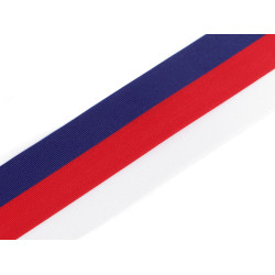 Czech republic tricolor ribbon, width 50 mm - As pictured (10 Meters)