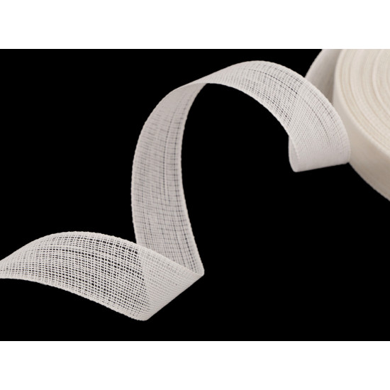 Usztywniacz bawełniany szerokość 32 mm - Naturalny jasny (10 Metry) Usztywniacz bawełniany szerokość 32 mm - Naturalny jasny (10 Metry)