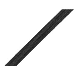 Lingerie elastic braid tape width 8 mm - Black (300 Meters)