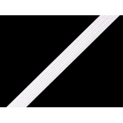 Lingerie elastic braid tape width 8 mm - White (300 Meters)