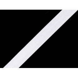 Lingerie elastic braid tape width 9 mm - White (300 Meters)