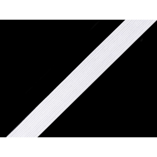 Lingerie elastic braid tape width 9 mm - White (600 Meters)