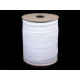 Lingerie elastic braid tape width 12 mm - White (600 Meters)