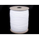 Lingerie elastic braid tape width 14 mm - White (200 Meters) Lingerie elastic braid tape width 14 mm - White (200 Meters)