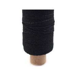 Fil à coudre élastique ø1 mm ; 30 m de longueur - Noir (1 Pièce)