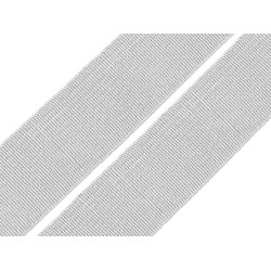 Gummiband gewebt, breite 20 mm - Hell-grau (25 Meter)