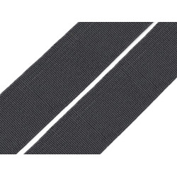 Gummiband gewebt, breite 20 mm - Grau (25 Meter)