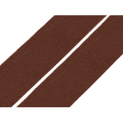 Gummiband gewebt, breite 20 mm - Dunkelbraun (25 Meter)