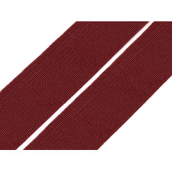 Gummiband gewebt, breite 20 mm - Bordeaux hell (25 Meter)
