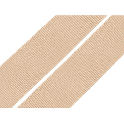 Gummiband gewebt, breite 20 mm - Beige (25 Meter)