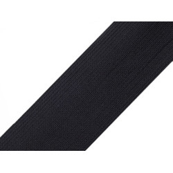 Woven elastic, width 40 mm - Black (25 Meters)