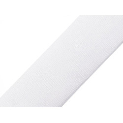 Woven elastic, width 40 mm - White (25 Meters)