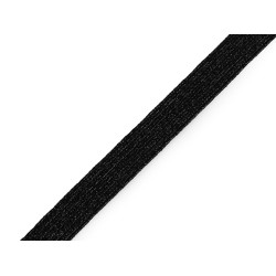 Elastic with lurex, width 9 mm - Black (15 Meters)