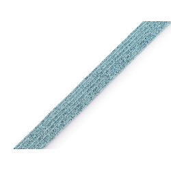 Elastic with lurex, width 9 mm - Forget-me-not blue (15 Meters)