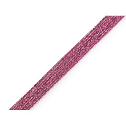 Elastic with lurex, width 9 mm - Pink (15 Meters)
