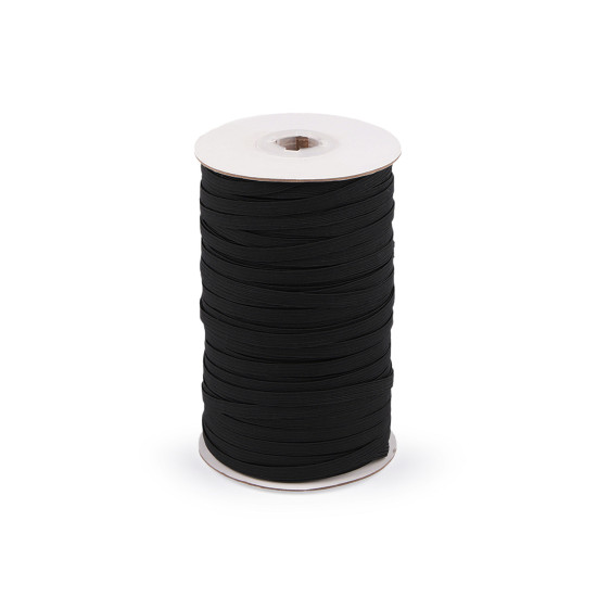 Bielizňová guma šírka 6 mm - Čierna (378 Metre)
