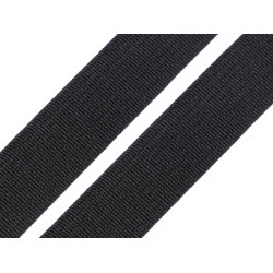 Gummiband gewebt, breite 15 mm - Schwarz (25 Meter)