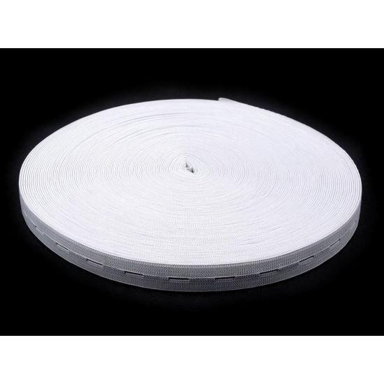 Buttonhole elastic, width 15-17mm - Black (120 Meters) Buttonhole elastic, width 15-17mm - Black (120 Meters)